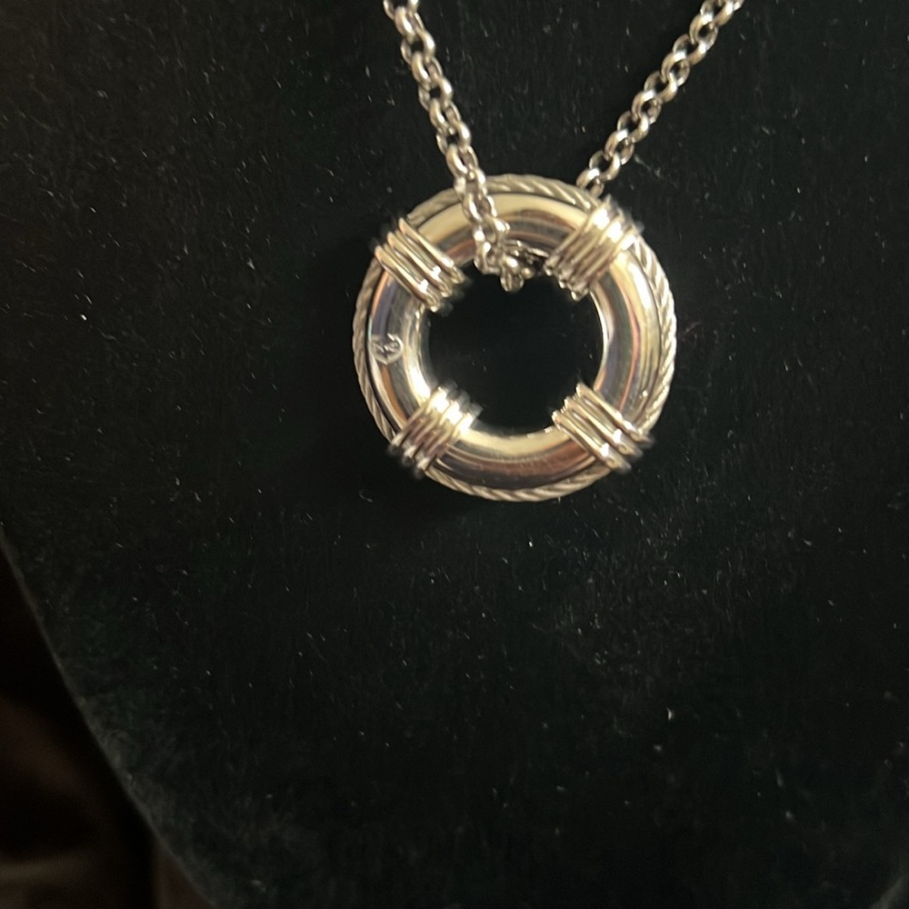 Charriol Stainless Steel life preserver necklace - Picture 3 of 8
